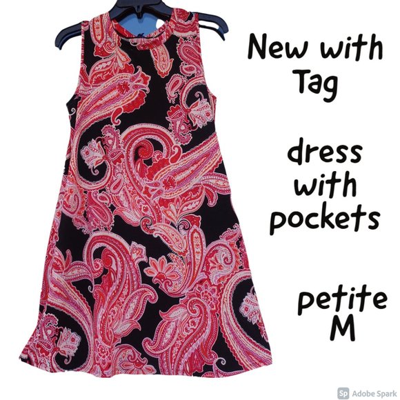 bundle&save  NWT pockets paisley like print dress - Picture 2 of 12